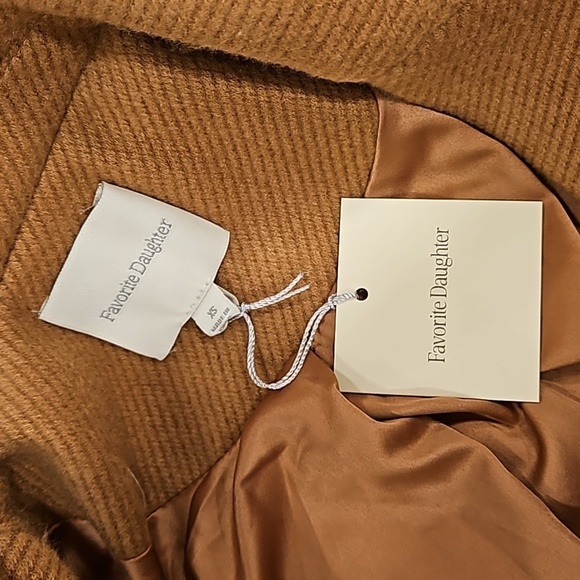 💕FAVORITE DAUGHTER💕 The Simon Coat ~ Camel Brown XS NWT - Picture 14 of 16